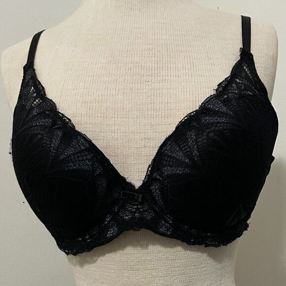 Kathy Ireland Intimates Lace Boho Padded Bra Women Size 38C - Picture 1 of 9
